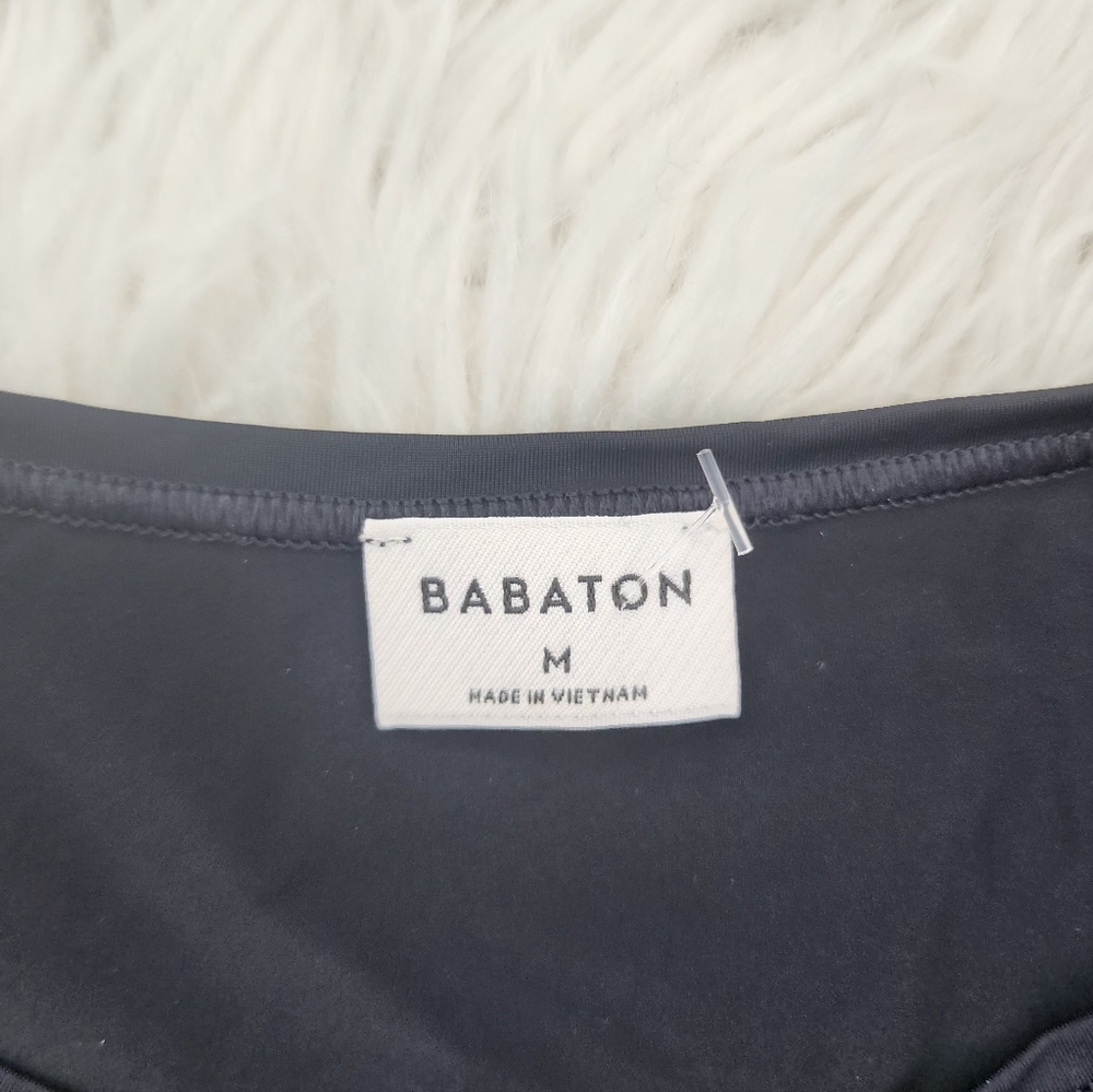 BABATON LONG SLEEVE CREW NECK BLACK TOP SIZE MEDIUM - Picture 4 of 13